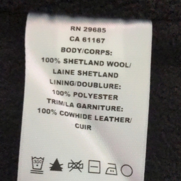 Pendleton 100% Washable Shetland Wool Red Full Zip Vest Jacket size Large - Picture 6 of 7